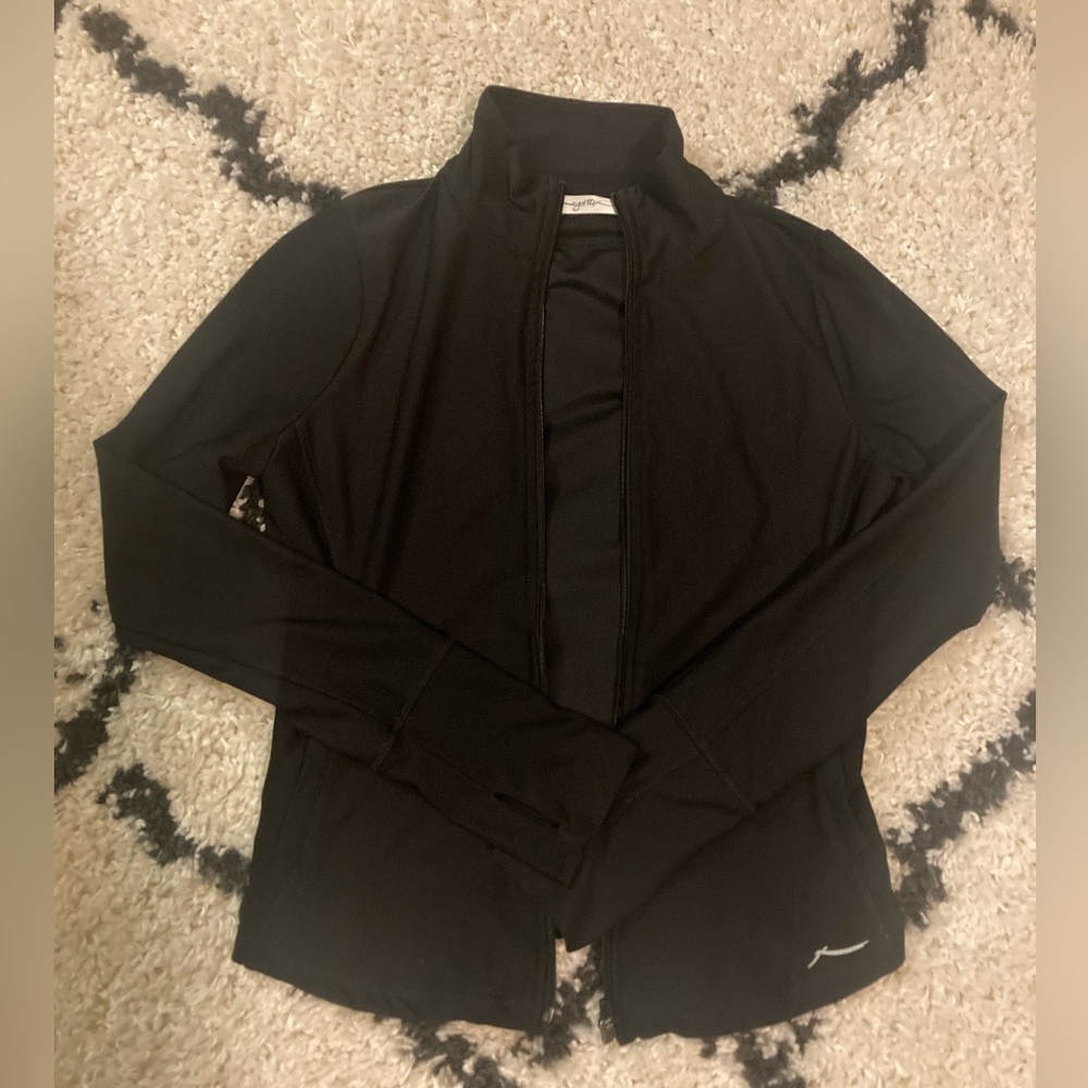 “X by gottex” black runners jacket.